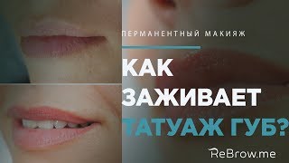 Как заживает татуаж губ?