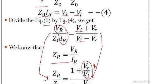Transmission lines ( Reflection coefficient and VSWR )