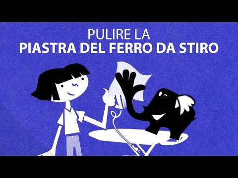 PULIRE LA PIASTRA DEL FERRO DA STIRO