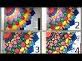 How to Draw Mandala Wall Painting Design step by step / Play School wall painting, 9849938885,