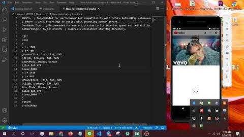 Autohotkey script for android emulator youtube video autoplay