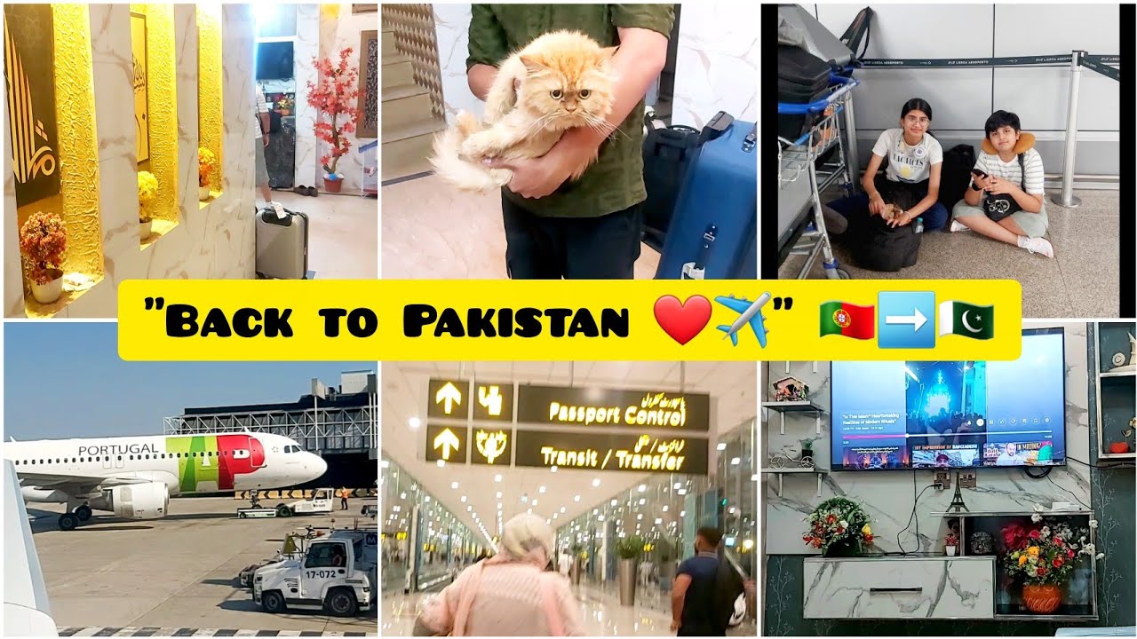 Portugal To Pakistan Journey 2025 ✈️  Travel Vlog & Full Experience 