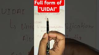 Uidai Full Form What Is Uidai? Aadhaar Authority