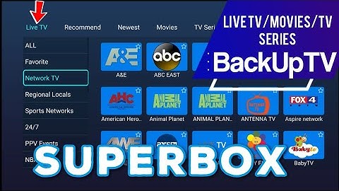 SUPERBOX: Backup TV Demonstration