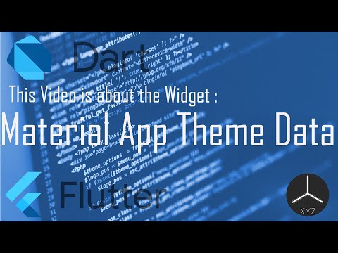 3 Flutter Widgets | شرح كل من Material App و Theme Data ويدجت.