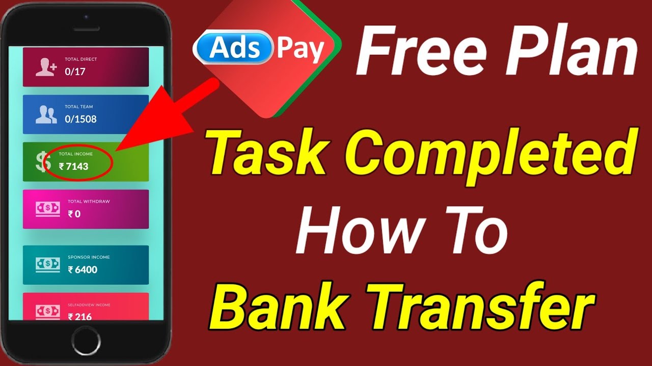 AdsPay.Life || New update How To Task Completed & Bank Transfer & kyc AdsPay.Life