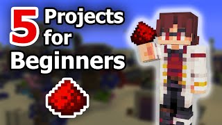 5 Redstone Projects for Beginners! screenshot 3