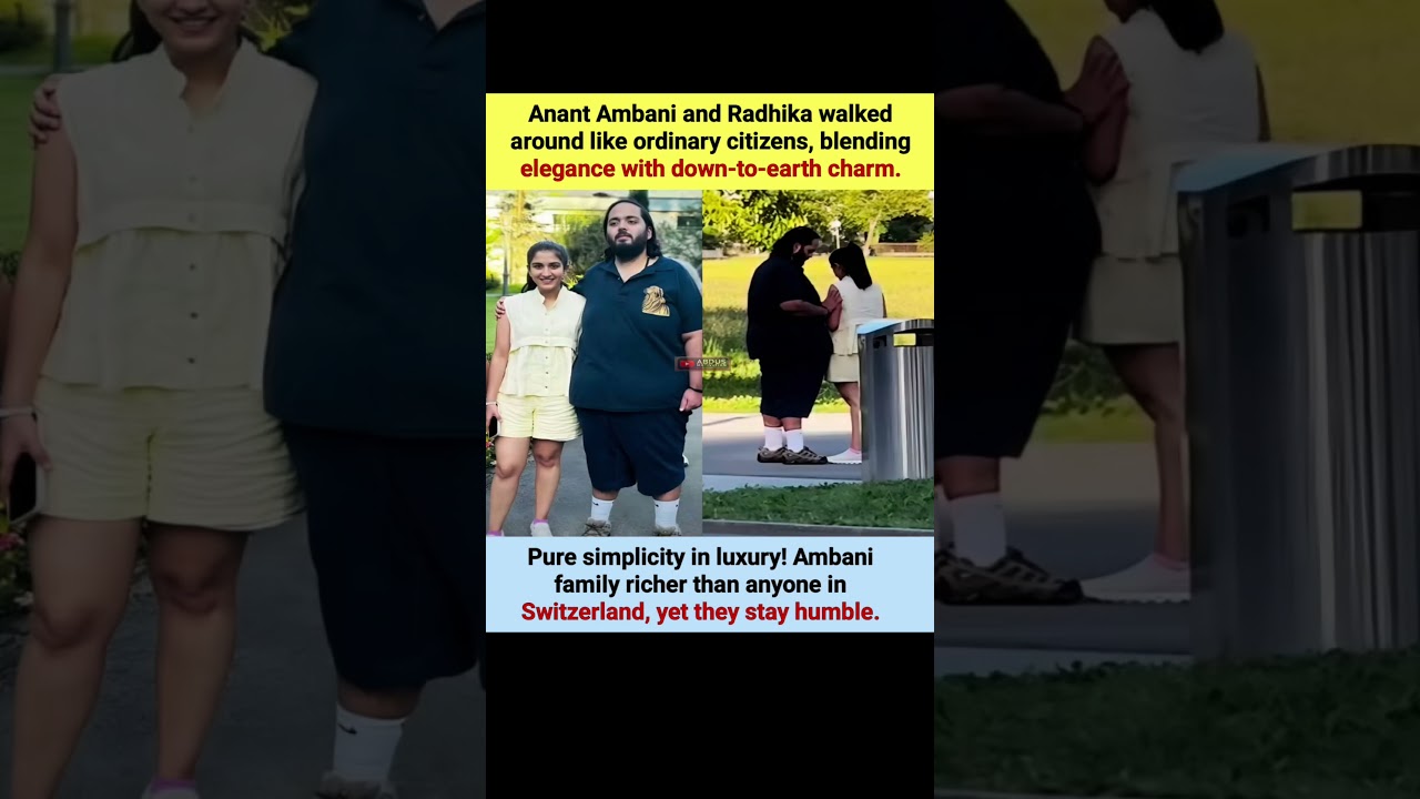 Anant & Radhika Ambani’s Humble Swiss Stroll! ✨🇨🇭 