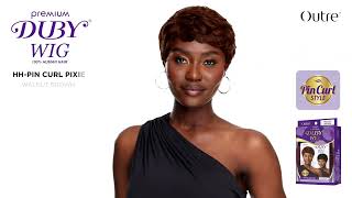 Premium Duby Wig 100% Human Hair Wig - HH-Pin Curl Pixie Profile