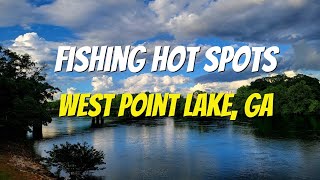 West Point Lake Georgia Fishing Breakdown | Brush Piles, Offshore Spots | Hidden Creeks