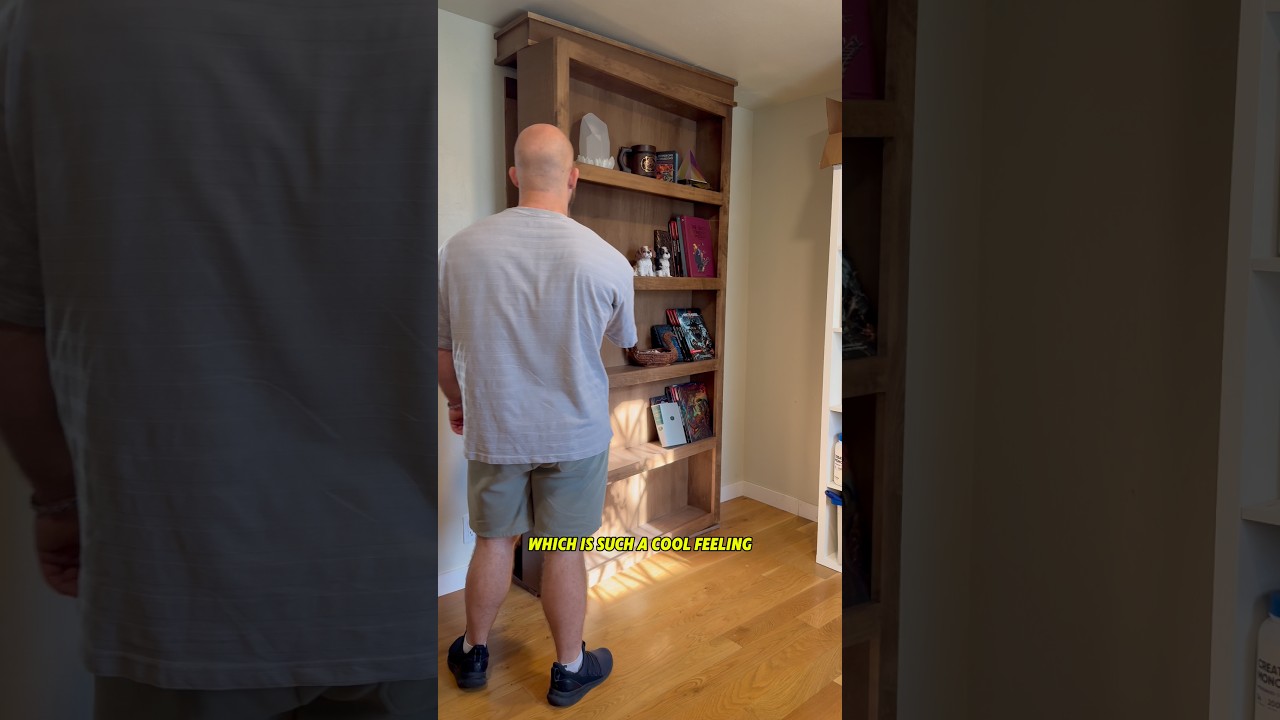 Скрытая дверца книжной полки для моей комнаты D&D! 