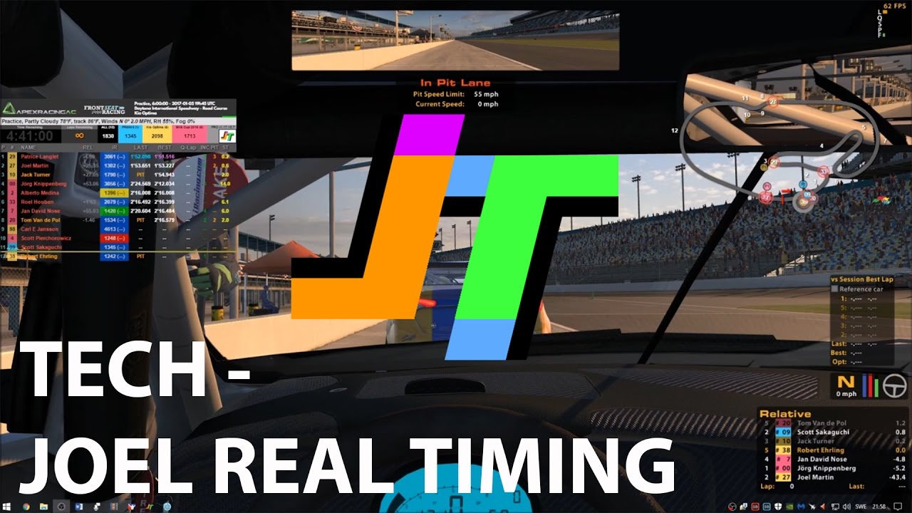 Tech Guides - Joel Real Timing Overlays in iRacing - YouTube