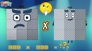 NUMBERBLOCKS VERMENIGVULDIGING VAN HETZELFDE GROTE GETAL | VERMENIGVUL 2 GROTE GETALLEN LEER TELL...