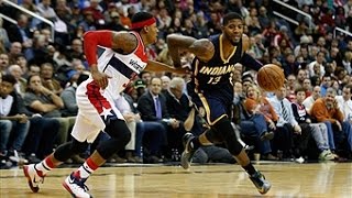 Video thumbnail of "Paul George Pours in 40"