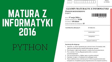 Matura z informatyki, 2016 [Python]