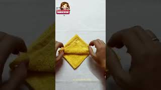 Rasy towel folding idea || Hanky folding || Rumal crafting || Handkerchief fold