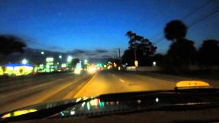 Warm Winter's Evening Drive into the Dusk