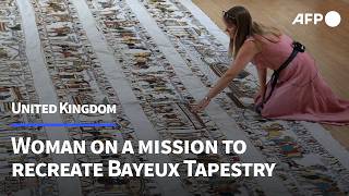 Woman on decade-long mission to recreate Bayeux Tapestry | AFP