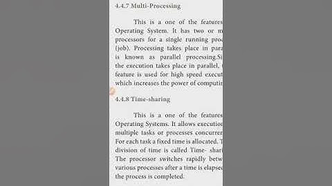 11th computer application chapter4 multiprocessing, time sharing