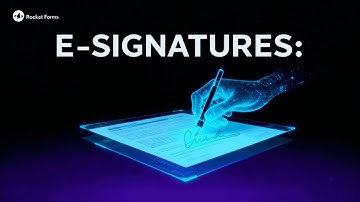 Rocket Forms E-Signature Feature | Add Digital Signatures to Your Online Forms Instantly