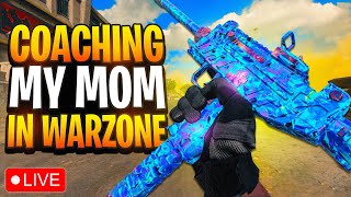 🔴LIVE - Playing Warzone With My MOM at 25K Subscribers