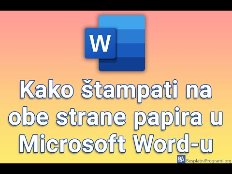 Video: Kako odštampati Word dokument na crnom papiru?