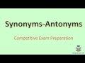 English Synonyms & Antonyms - Most Expected in SSC or Bank Exams