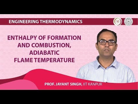 Enthalpy of formation and combustion, adiabatic flame temperature