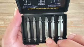 THOSAF Damaged Screw Extractor Set Screws Bolt Drill Bit Tools Easy Removal of Rusty Broken Screw