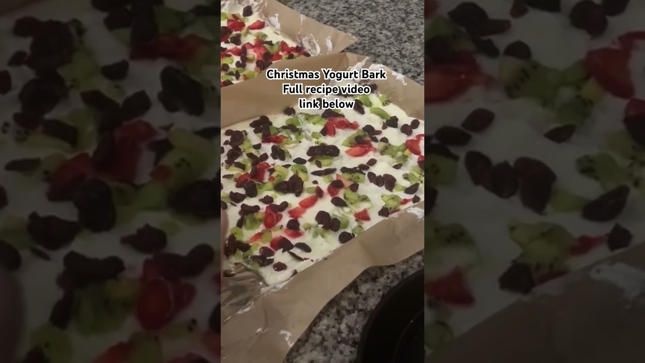 HEALTHY CHRISTMAS YOGURT BARK (teaser) | DAY 9 | 12 DAYS OF CHRISTMAS TREATS 2024