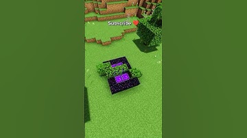 Fallen Portal build hack in Minecraft #shorts