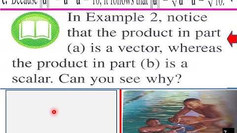 6 4 Vectors Dot Products P Calc CW L V Pt 1