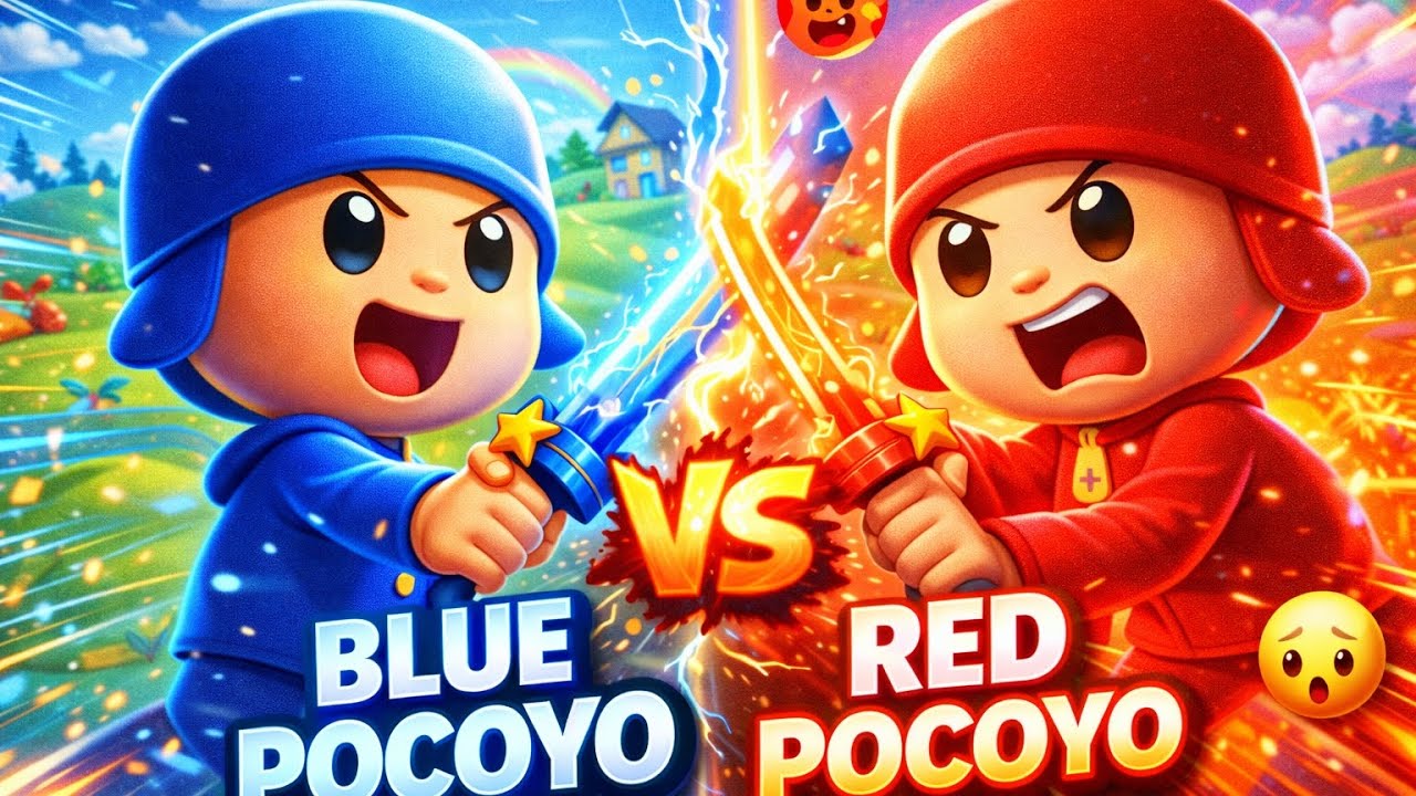 😱 BLUE POCOYO vs RED POCOYO… THE ULTIMATE BATTLE!