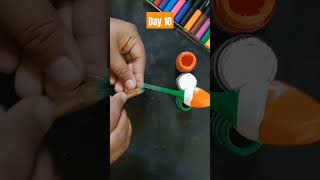 Plastic Spoon Painting/indian Flag Painting #shorts #indiaflag #viral