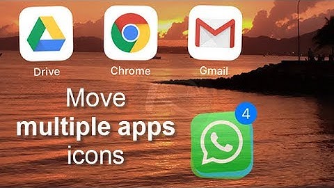 Move Multiple Apps icons One at a Time with iOS 11