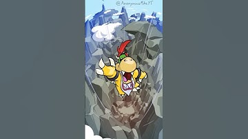 Bowser Jr. Falls Off a Cliff