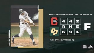 Cal Poly vs. CSUN, Baseball Highlights -- Mar. 18th, 2022