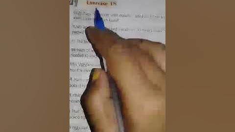 Class 4  Maths  exercise  18  cw Qno 1to3 hw Qno4 to 6