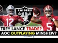 Trey lance trade to las vegas raiders rumors mailbag ft aidan oconnell outplaying gardner minshew