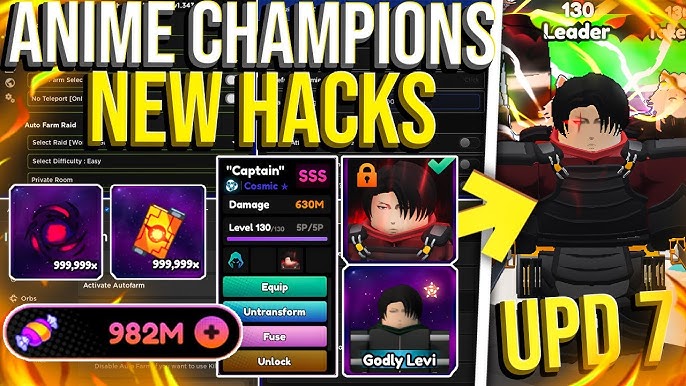 SkyHub Anime Champions Simulator Mobile Script Download 100% Free