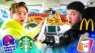 Person in Front of Me DECIDES What I Eat! 24 HOUR Food Challenge