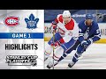 First Round, Gm1:  Canadiens @ Maple Leafs 5/20/21 | NHL Highlights