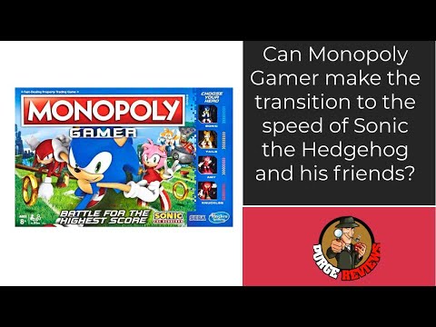  Monopoly Gamer Sonic The Hedgehog Edition Board Game for Kids  Ages 8 & Up; Sonic Video Gamer Themed Board Game : Toys & Games