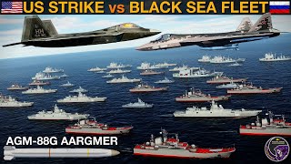 IMPROVED USAF Anti-Ship & SEAD Attack vs Russia's Black Sea Fleet (WarGames 104B) | DCS