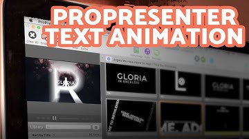 ANIMATE TEXT FOR PROPRESENTER 6 USING AFTER EFFECTS
