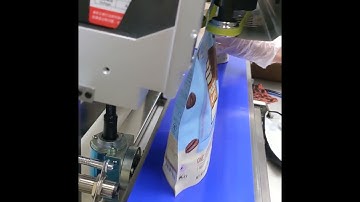 SNEED-JET Inkjet Printer Date Coding Pouches on Sealer