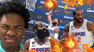 *COMEBACK OF THE YEAR* REACTING TO CLIPPERS VS NETS HIGHLIGHTS