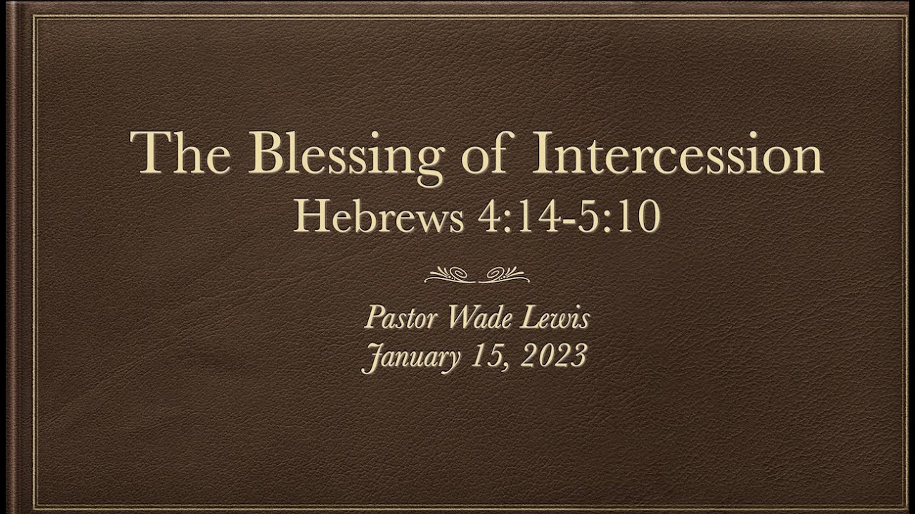 The Blessing of Intercession - Old Zion Sunday School Class - YouTube