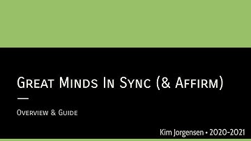 Great Minds In Sync - 8/21/2020 Livestream PD