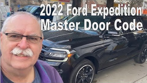 2022 Ford Expedition - Master Door Key Code